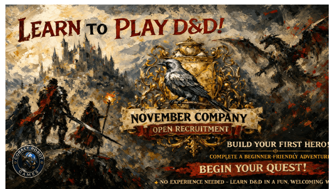 Learn to Play D&D: November Company Open Recruitment