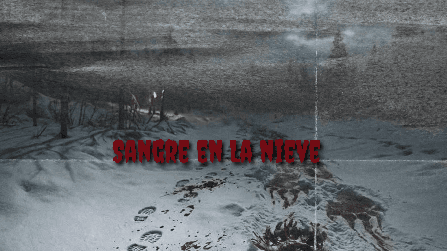 Sangre en la nieve.