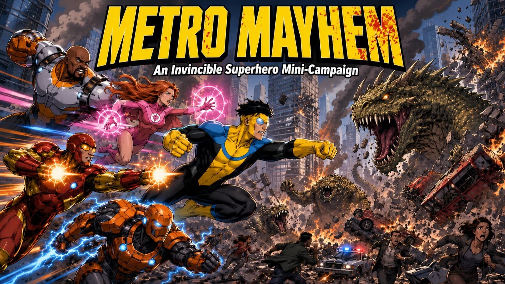 Metro Mayhem: Invincible RPG | Learn-to-Play Mini-Campaign