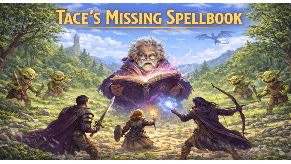 Tace's Missing Spellbook • Introductory one-shot to LEARN D&D!