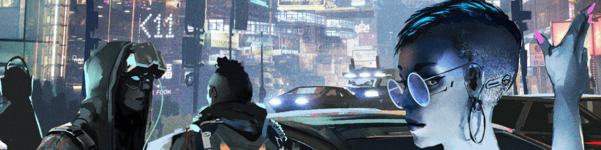 V banner