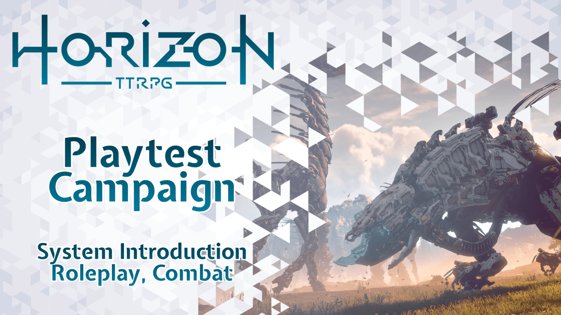 Horizon Zero Dawn TTRPG | Playtest Campaign | Free Game