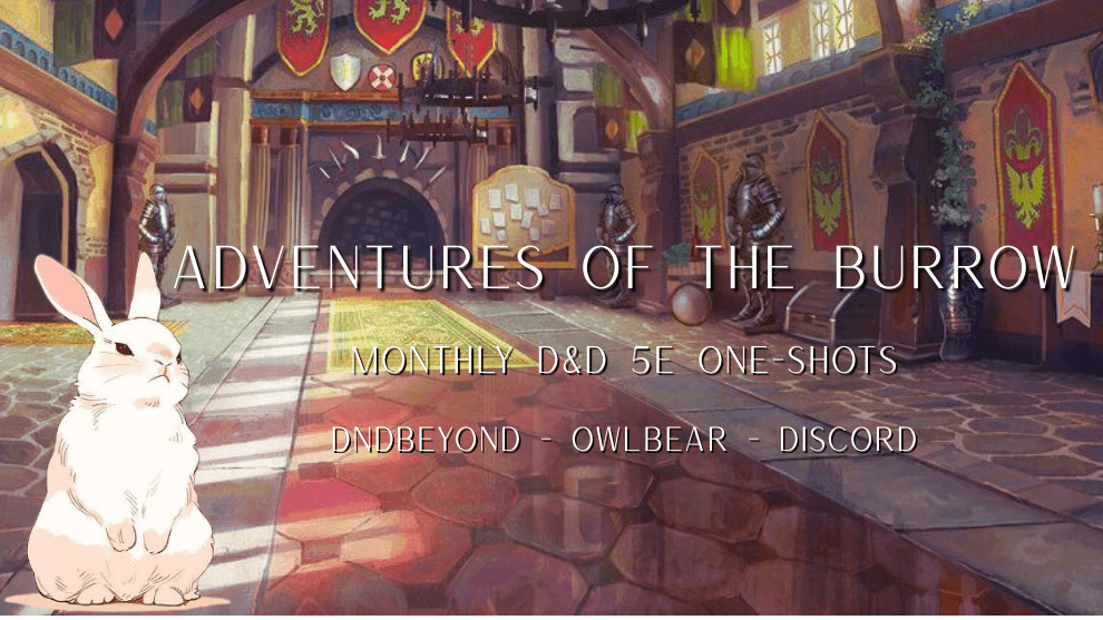 Adventurers of the Burrow | Standalone Monthly One-Shots (5e)