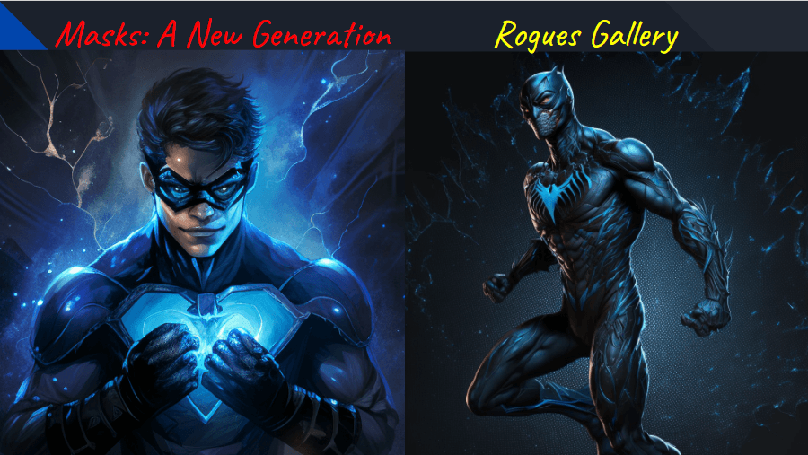 Play Powered by the Apocalypse RPG Online Masks A New Generation (Pbta) // 🛡️⚡ Rogues Gallery