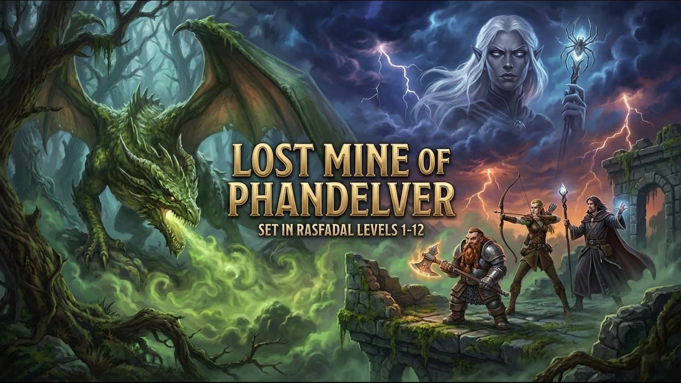 Claim the Lost Mine & Defend Rasfadal | Level 1-12 Sandbox