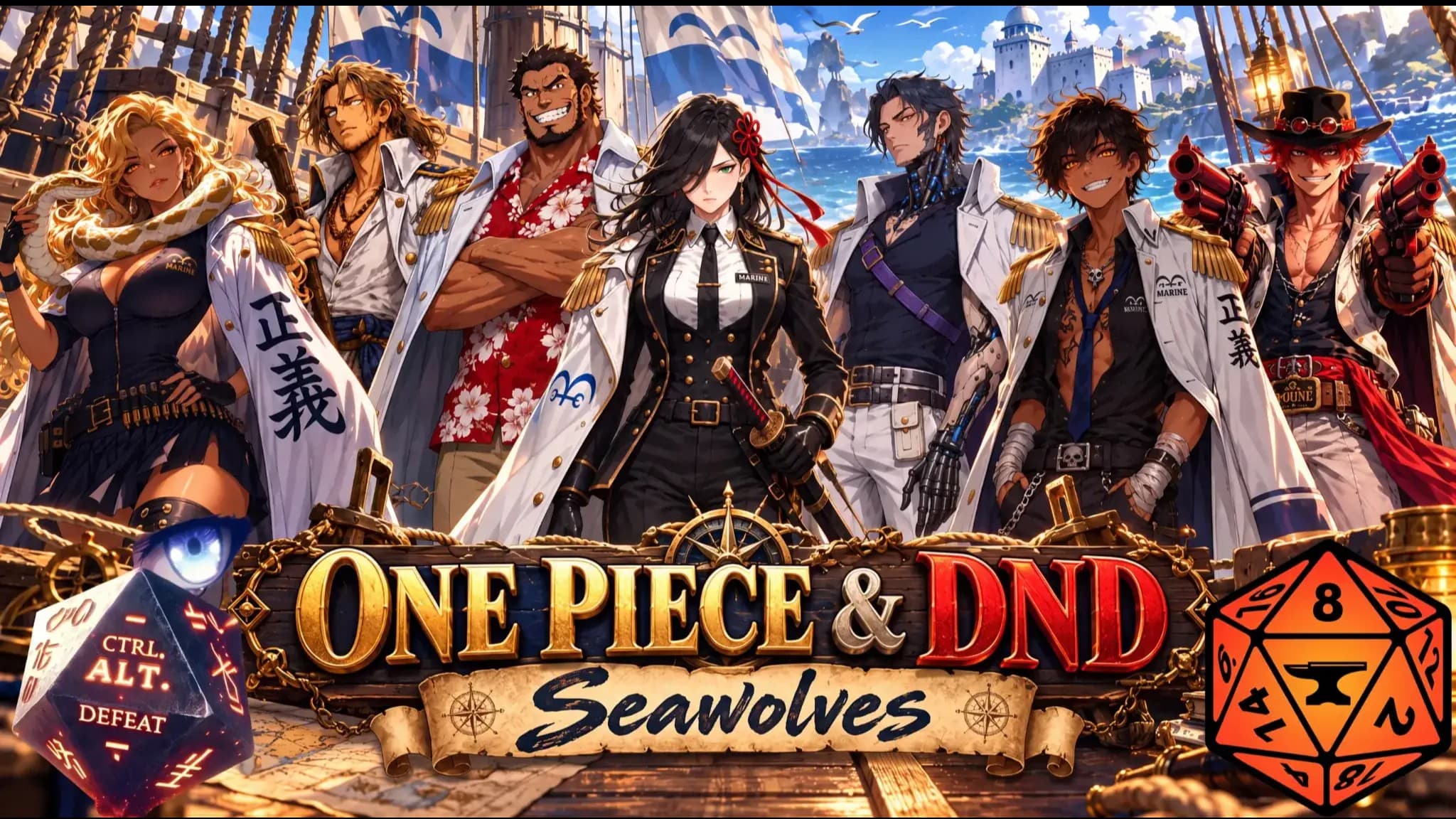 One Piece┇𝕊𝕖𝕒 𝕎𝕠𝕝𝕧𝕖𝕤ˡᵛˡ7 Marine Anime Homebrew Sandbox