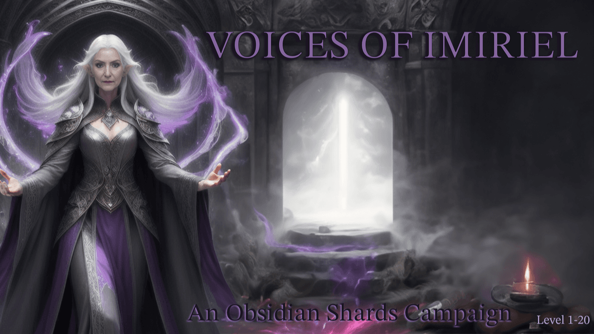 Voices of Imiriel Dungeons & Dragons Homebrew 1-20 Adventure