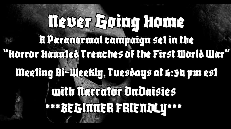 No Man's Land | Paranormal WWI Campaign | Beginner Friendly