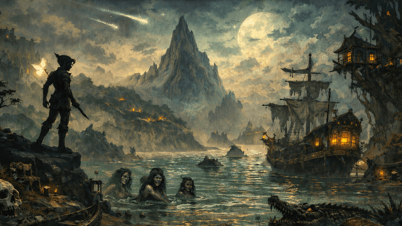 Lost in Neverland: A Play-by-Post Hexcrawl Adventure