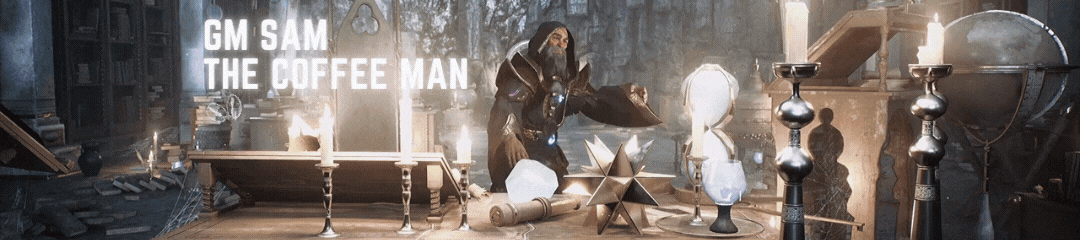 Sam the Coffee Man banner