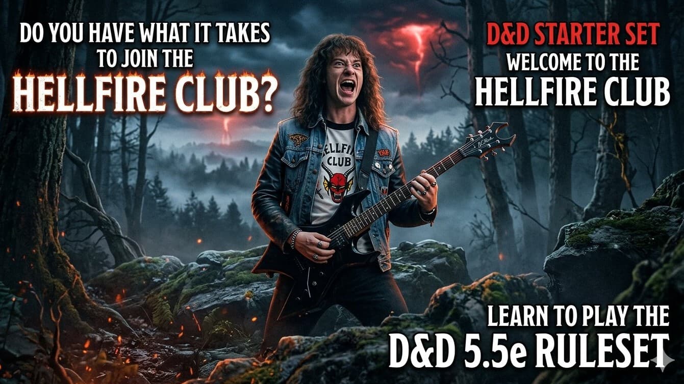 Learn to play 5.5E D&D Ruleset - Stranger Things Style!!!