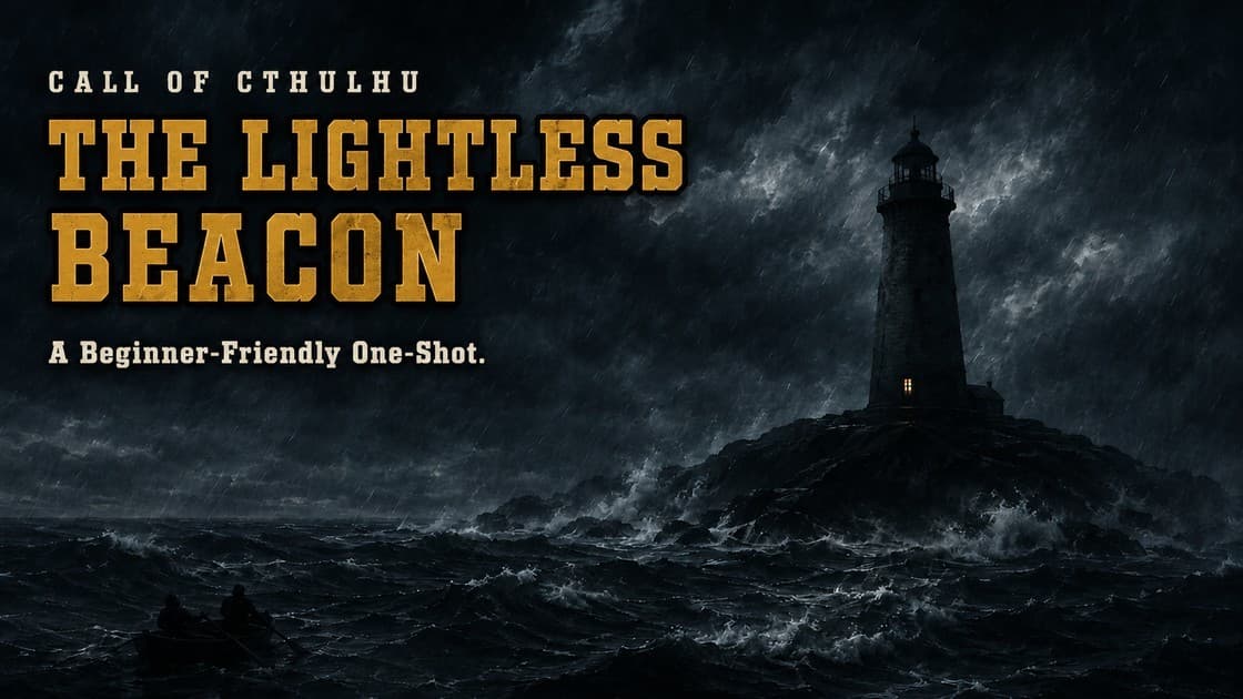 The Lightless Beacon — Cosmic Horror One-Shot for New Players
