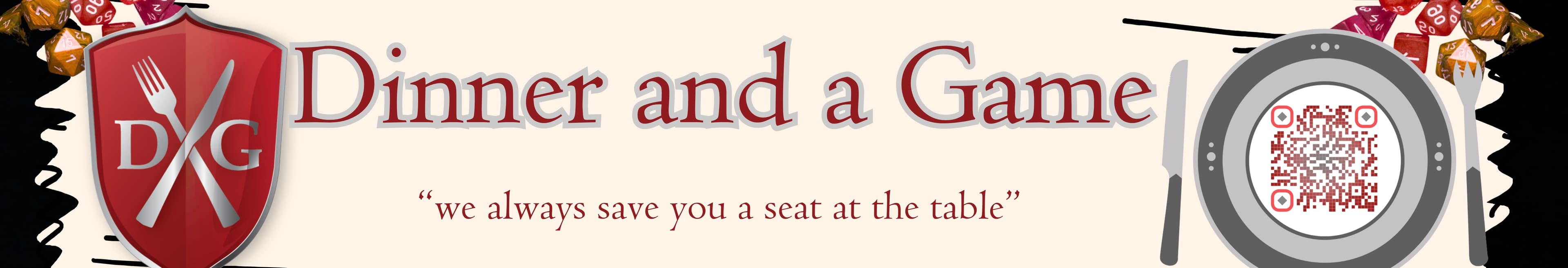 Dinner and a Game banner