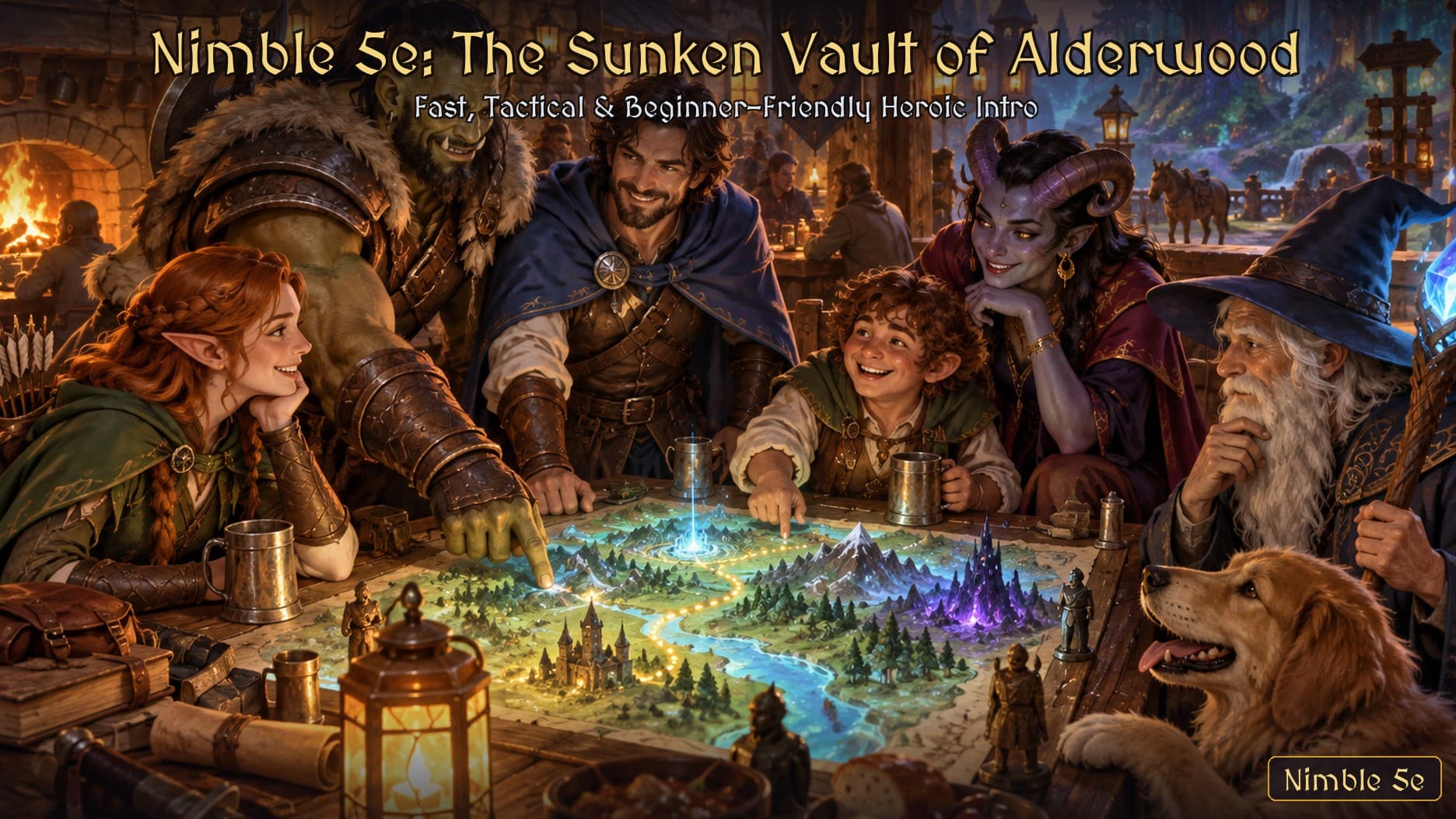 The Sunken Vault of Alderwood: Fast & Heroic Nimble 5e Intro