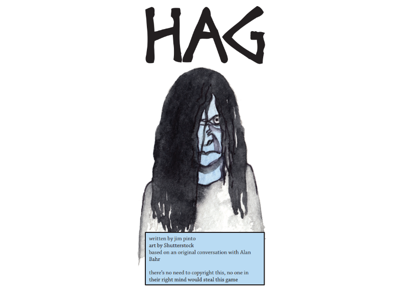 HAG! The one-player game of embracing your inner bad witch