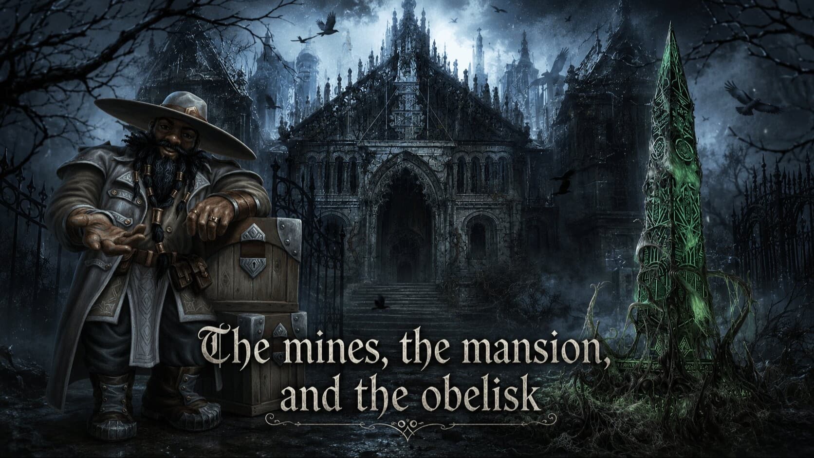 The Mines, the Mansion, and the Obelisk