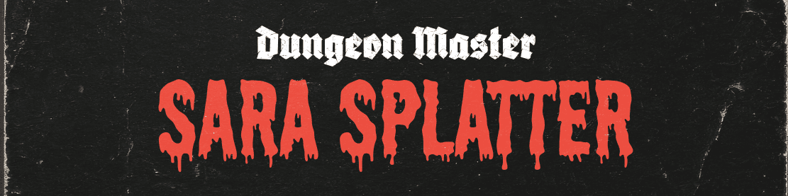 Sara Splatter banner
