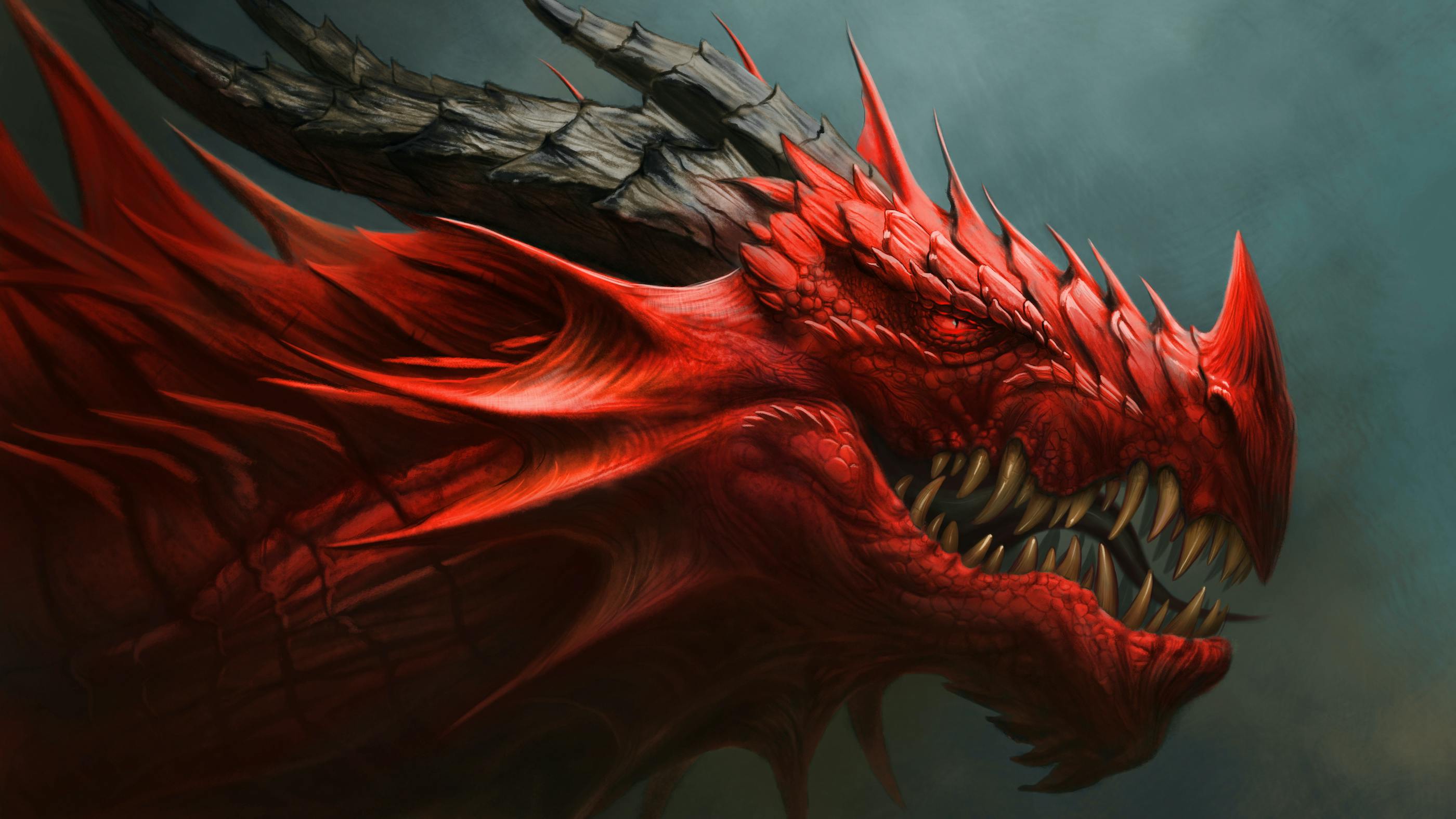 Profile of a Red Dragon