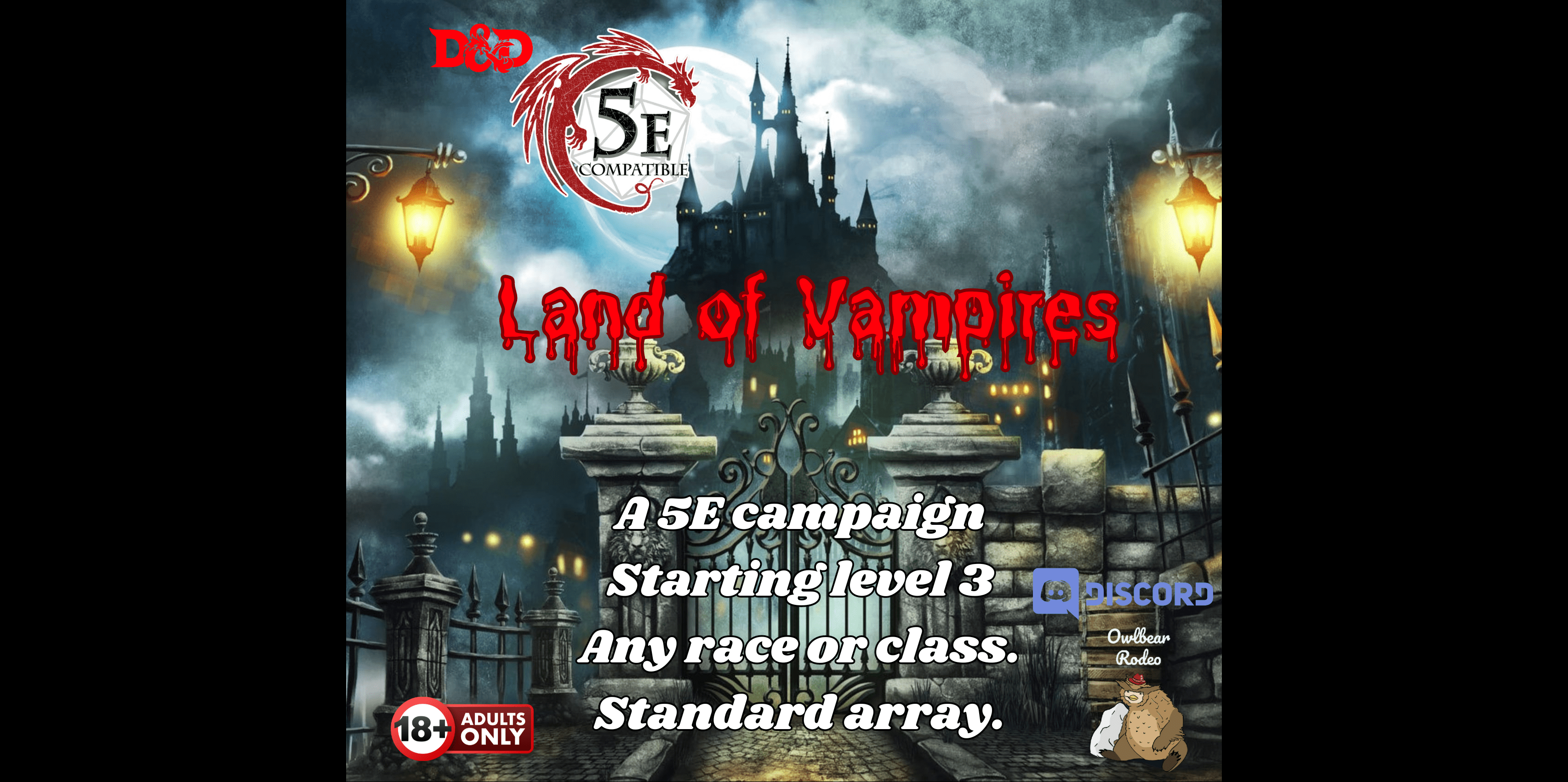 Land of Vampires- D&D 5E compatible vampire themed campaign 