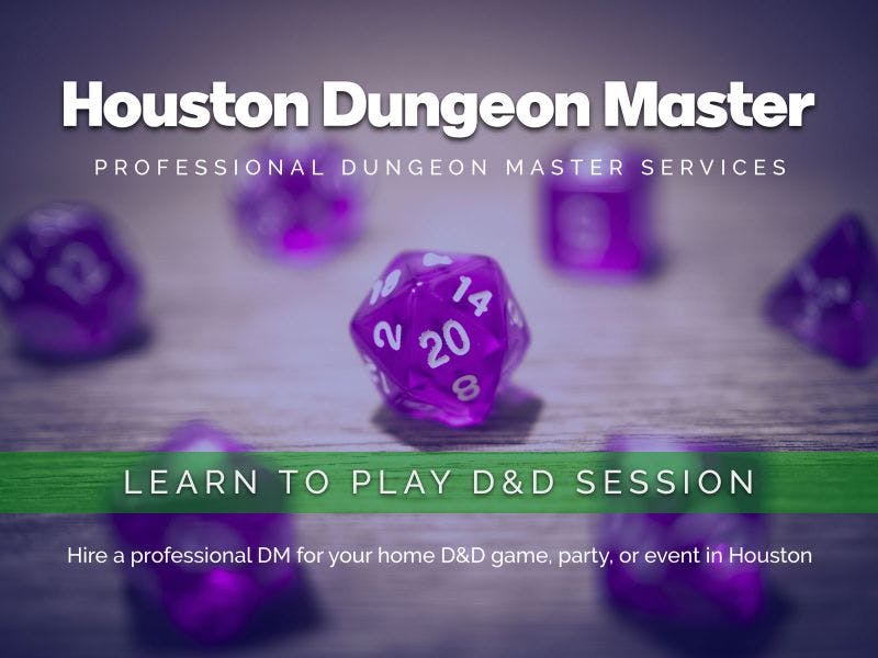 Learn to Play D&D - 10% OFF Gift Certificate for Post-Pandemic Intro Game, Party or Event in Houston